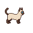샴 고양이 픽셀 아트